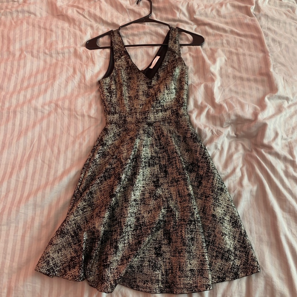 Lush brand gold metallic dress